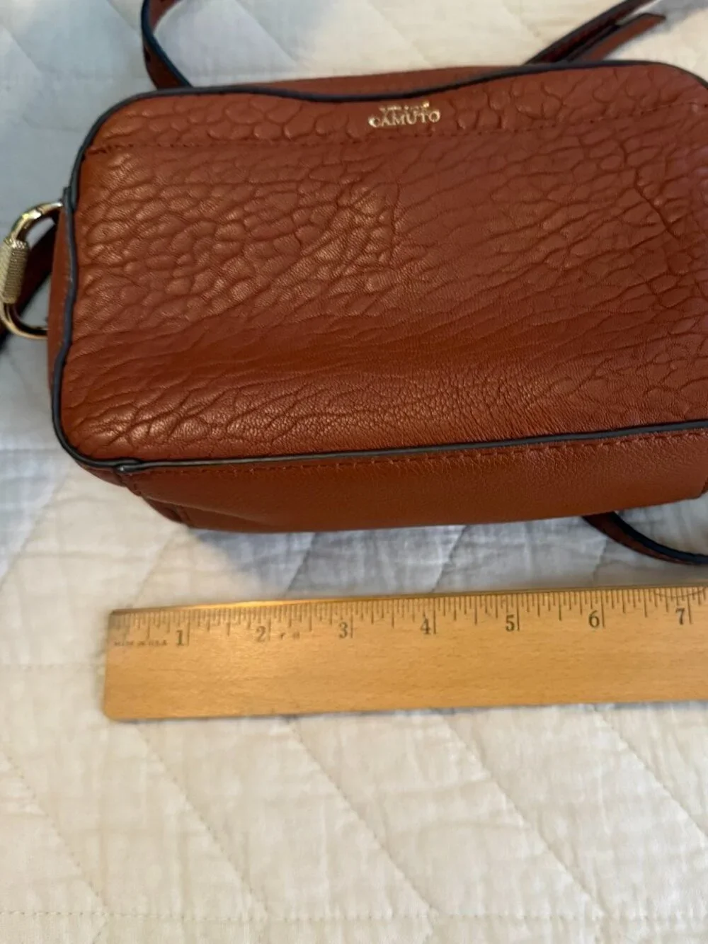 Leather cross body bag